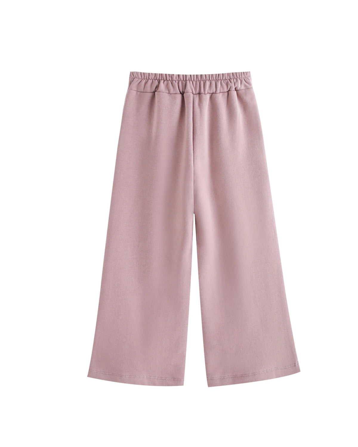 Lange fleecebroek meisje Beige