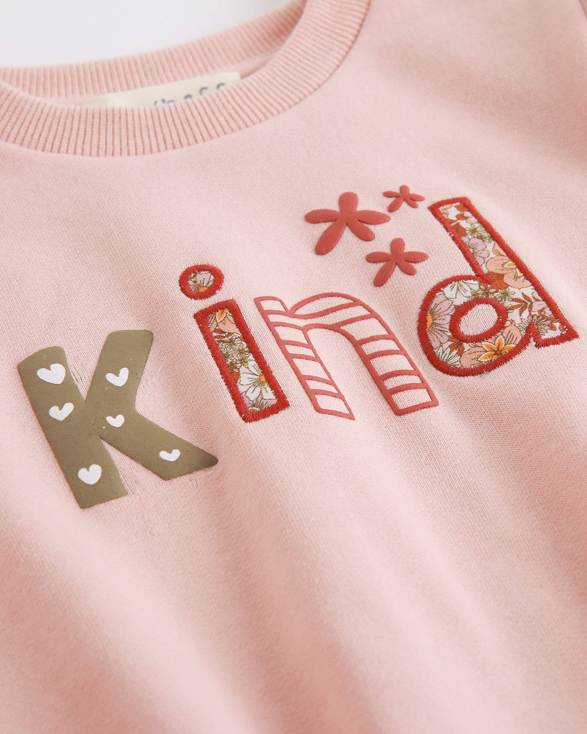 Newness Pull pour fille avec texte et volants aux manches