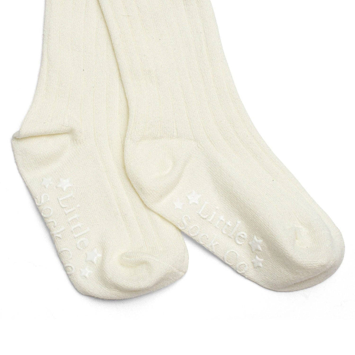 The Little Sock Company Antislip feestmaillot - Crème parelmoer