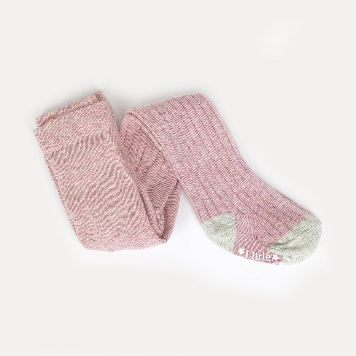 The Little Sock Company Body côtelé antidérapant pour bébé - Vieux rose