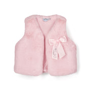 A'Dee Bodywarmer met bontrand - Lichtroze