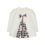 A'Dee Leggingset met pied-de-poule print - Sneeuwwit