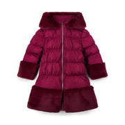 A'Dee Jas met bontrand - Kersenrood