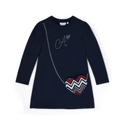 A'Dee Jurk met tasje - Donkerblauw