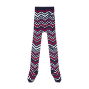 A'Dee Maillot met chevronprint - Donkerblauw