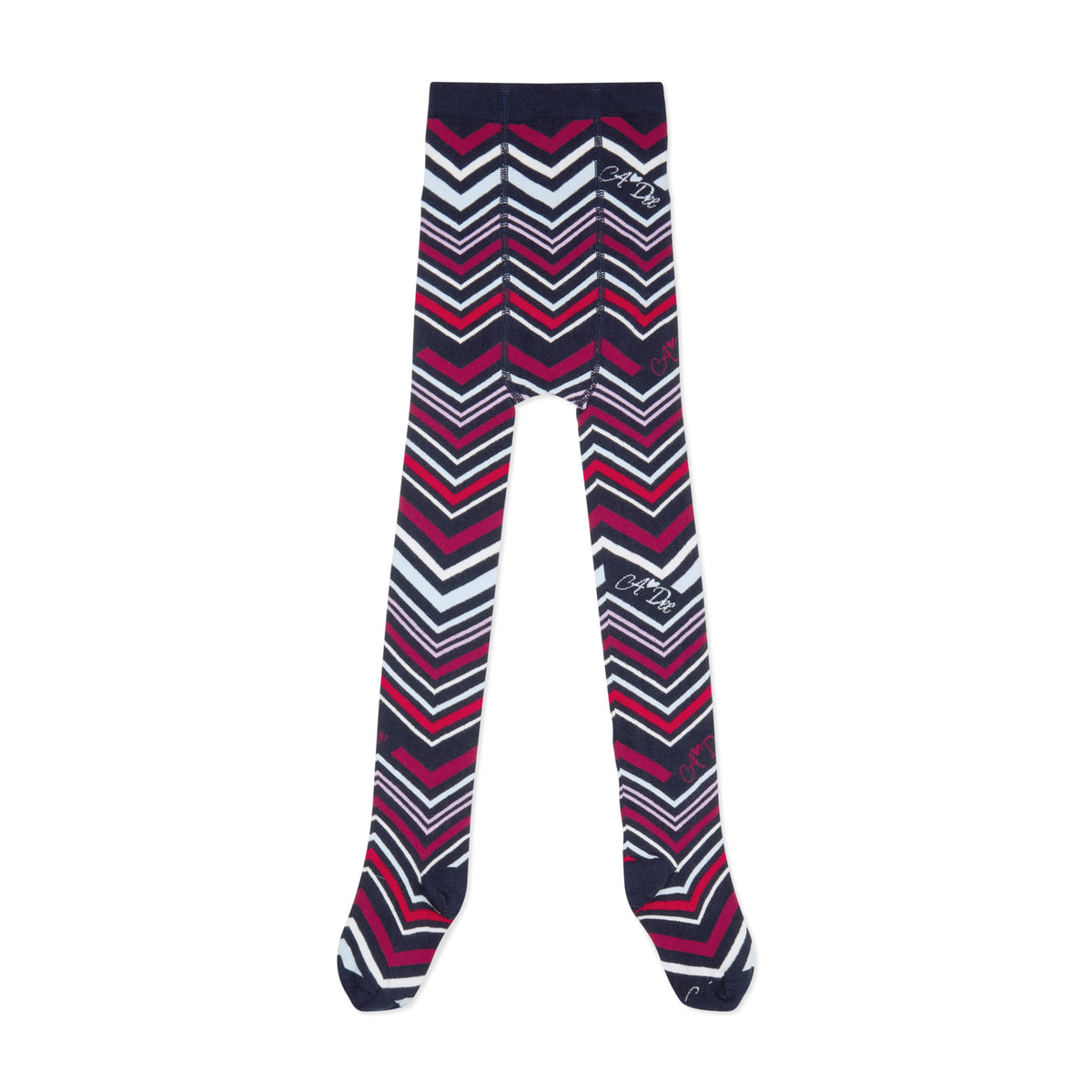 A’dee Maillot met chevronprint - Donkerblauw