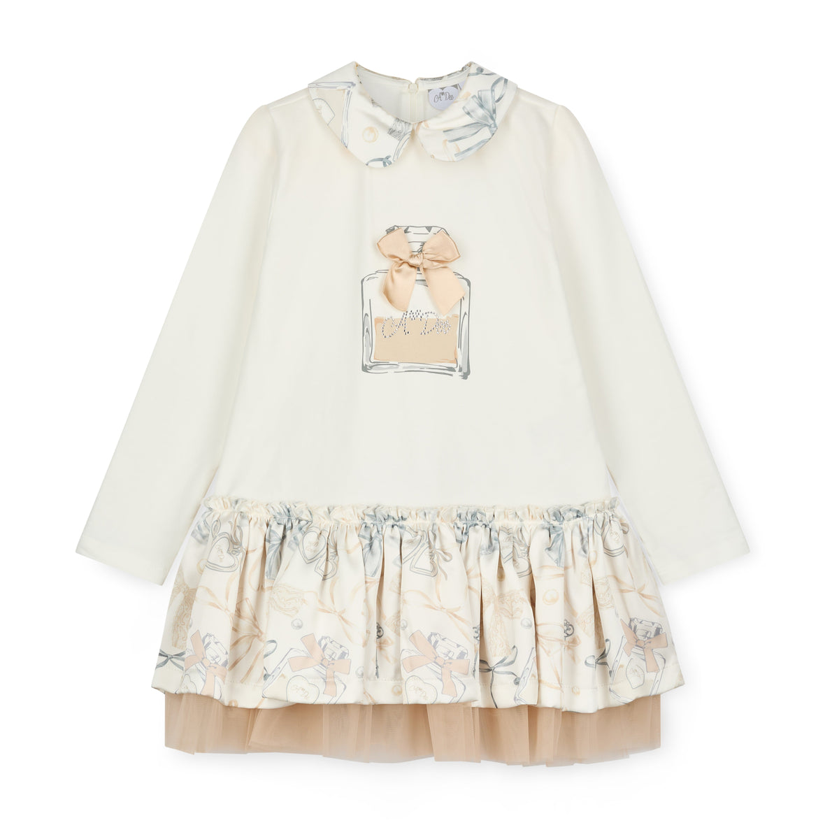 A’dee Kleid mit Schleifendesign – Schneeweiß