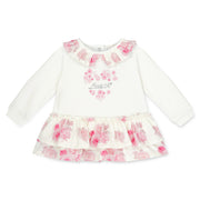 Little A Jurk met rozenprint - Sneeuwwit
