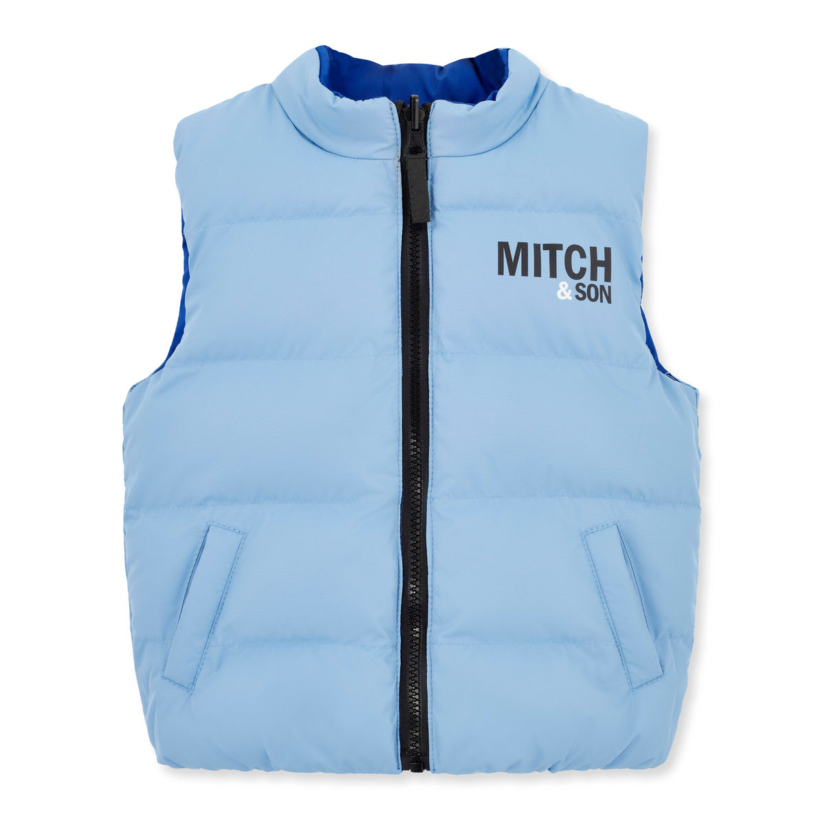 Gilet réversible Mitch & Son - Bleu cobalt