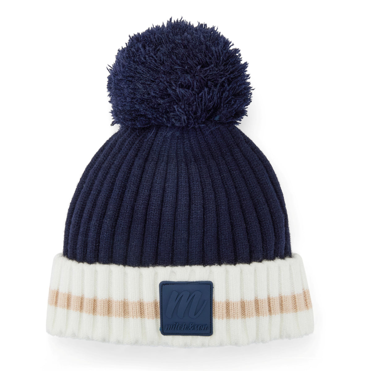 Mitch & Son Gebreide muts Donkerblauw