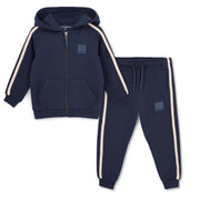 Mitch & Son Trainingspak met rits-hoodie - Donkerblauw