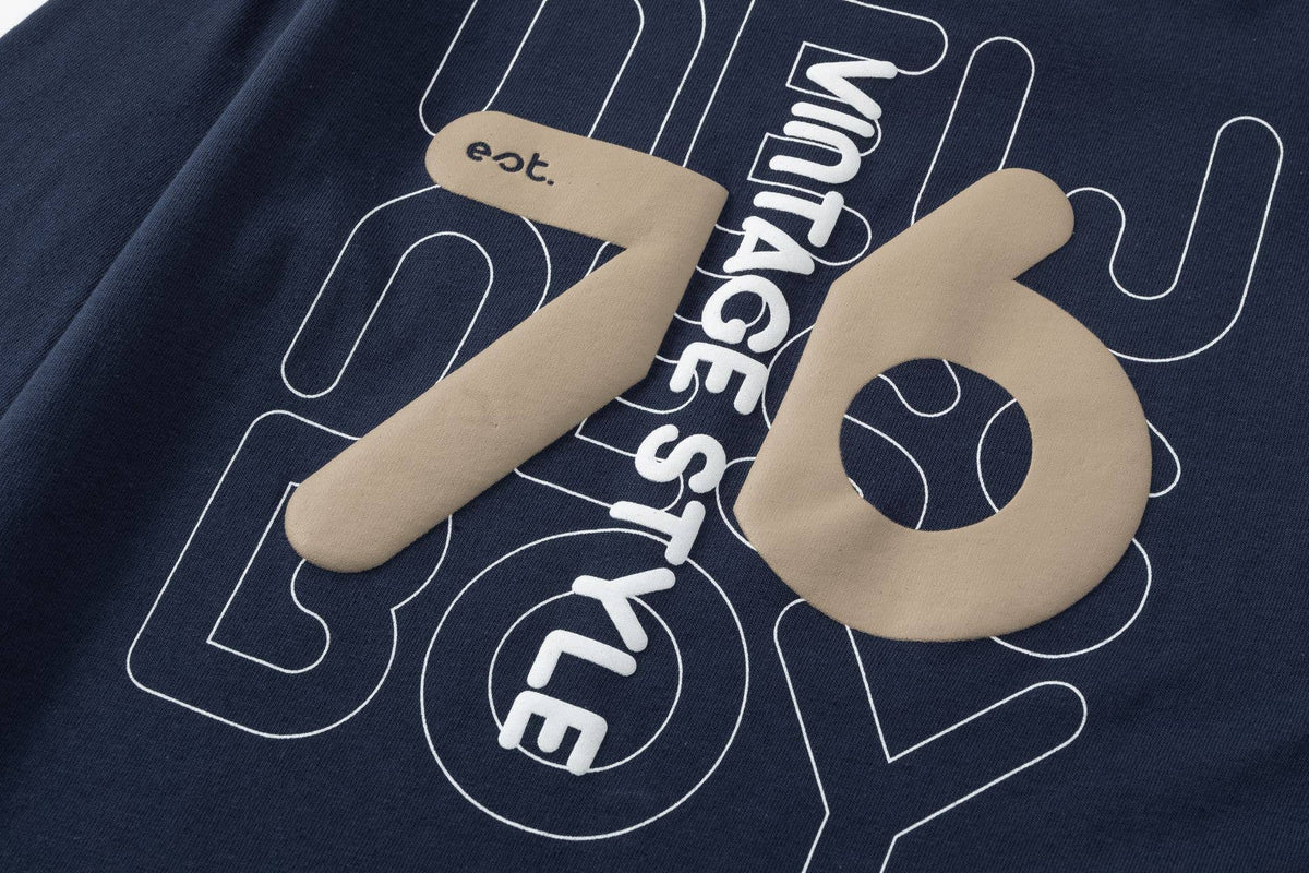 Newness T-shirt à manches longues pour garçon avec imprimé texte - Noir