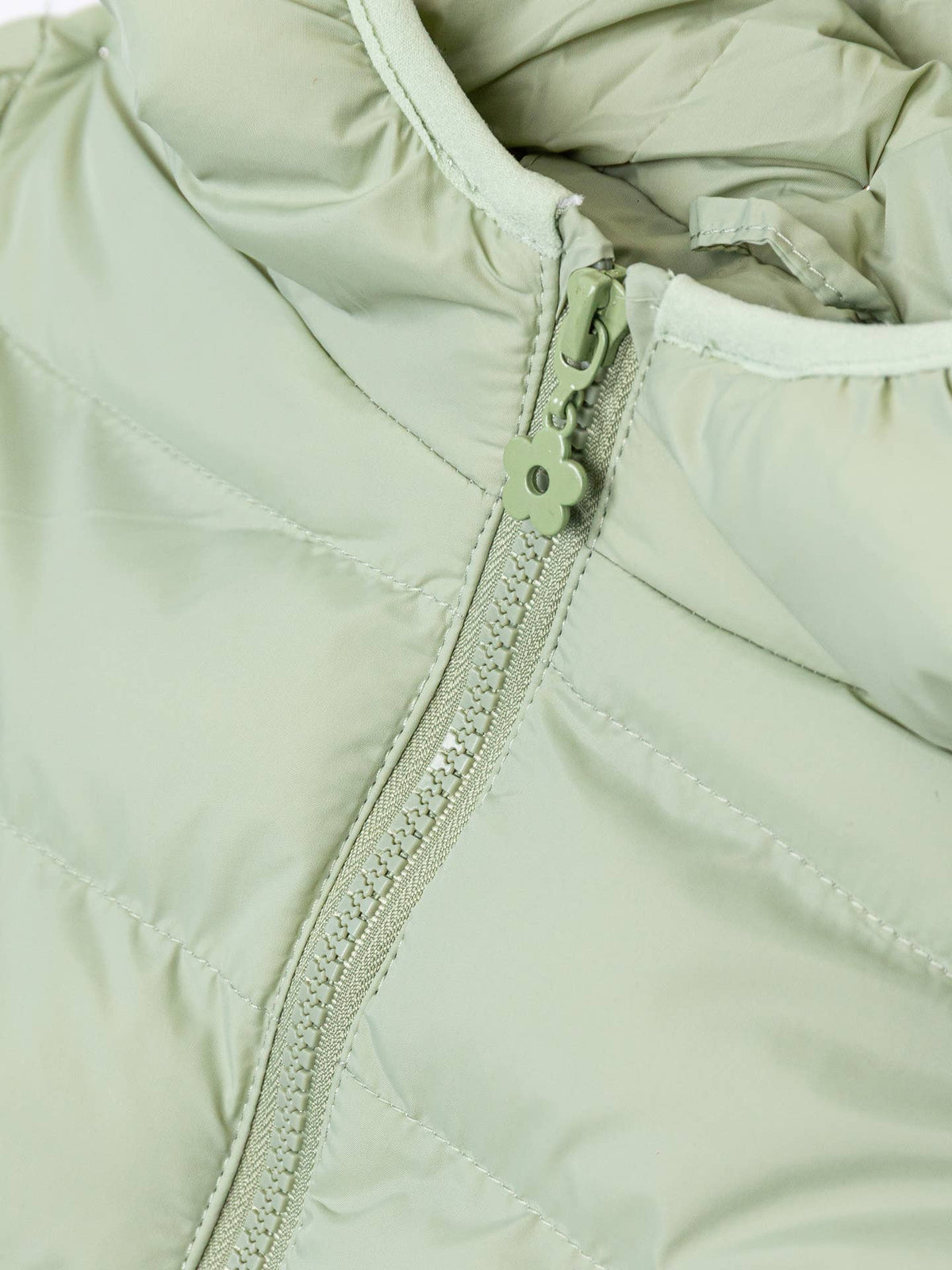 Baby meisjes gewatteerde jas mint groen
