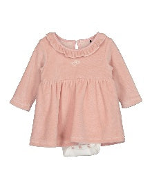 Blue Seven Baby meisjes jurkje met romper - Mauve