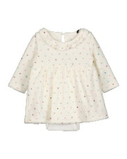 Blue Seven Baby meisjes jurkje met romper - Offwhite