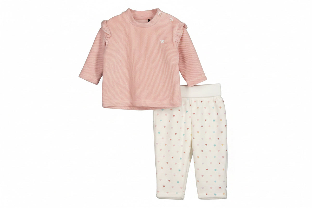 Blue Seven Baby meisjes shirt en broekje - Mauve