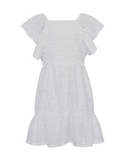 LOOXS Little Zomerjurk wit Broderie Anglaise