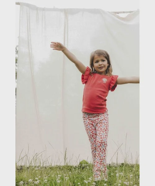 LOOXS Little T-shirt ribjersey Rood