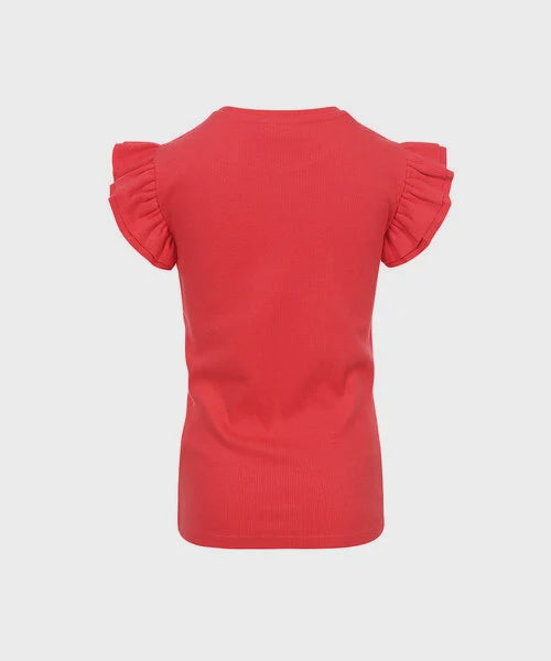 LOOXS Little T-shirt ribjersey Rood