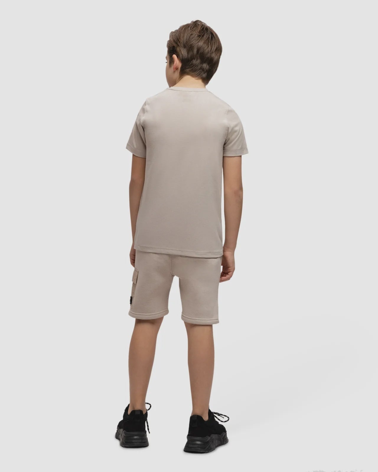 Malelions Junior Nylon Pocket Shorts  Taupe