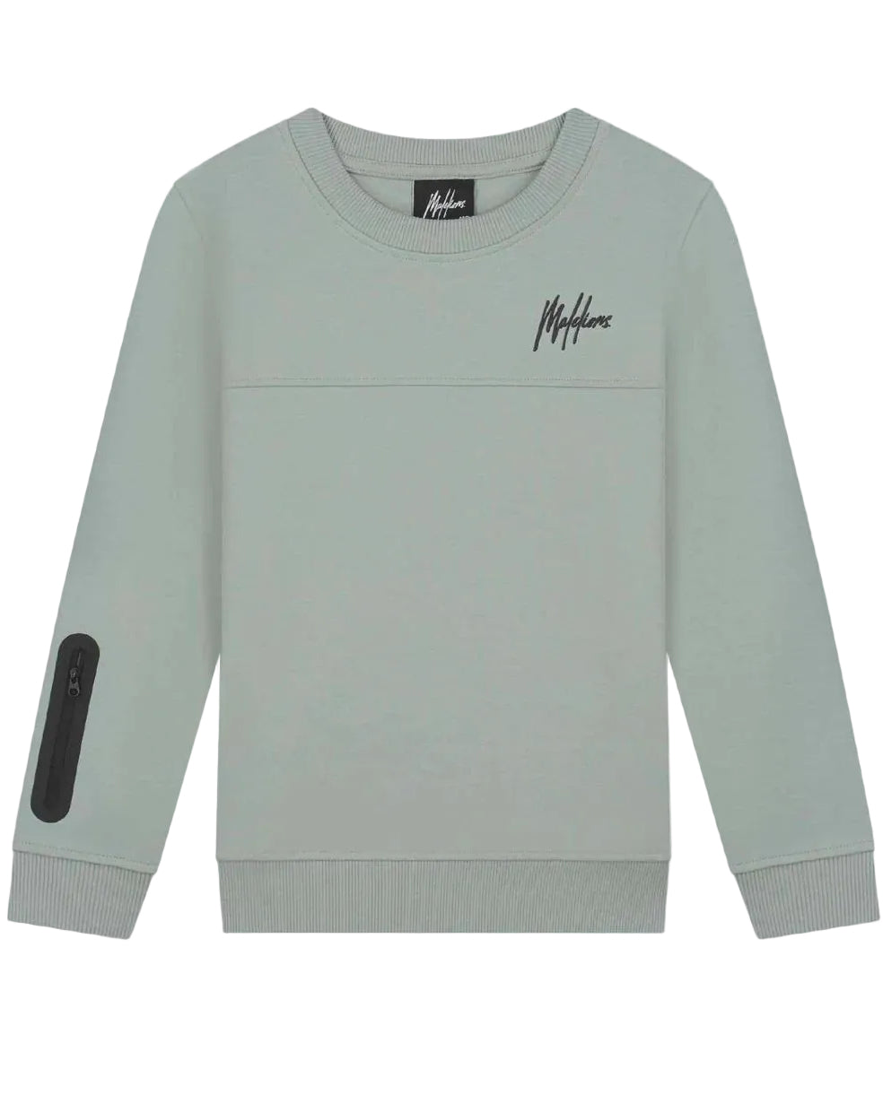 Malelions Junior Counter Sweater  Agave Green