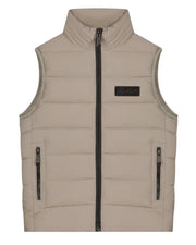 Malelions Junior Nylon Padded Vest  Taupe