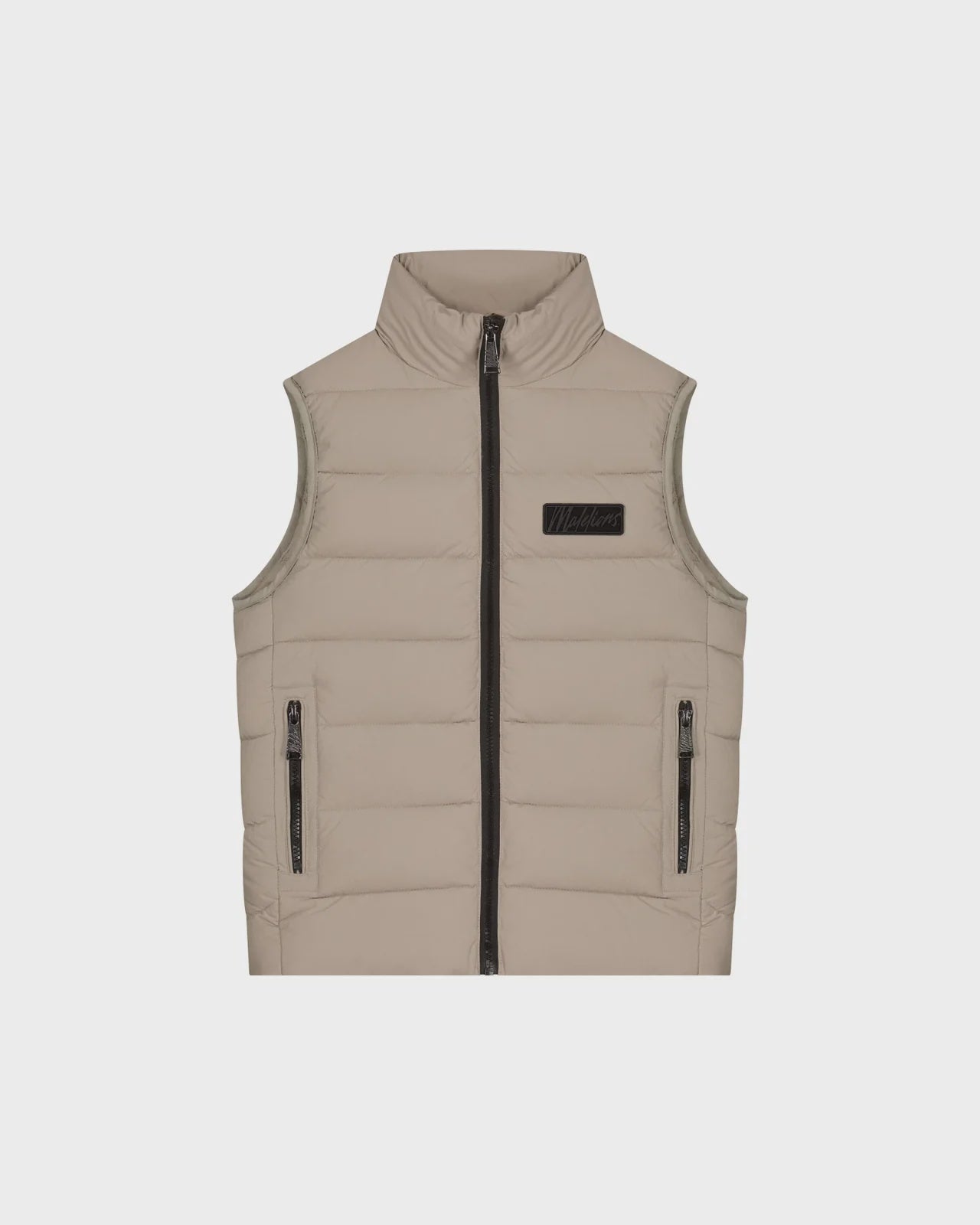 Malelions Junior Nylon Padded Vest  Taupe