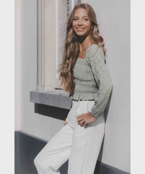 LOOXS 10sixteen Top smock Olijfgroen