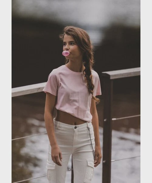LOOXS 10sixteen T-shirt Pastel Pink katoen/modal