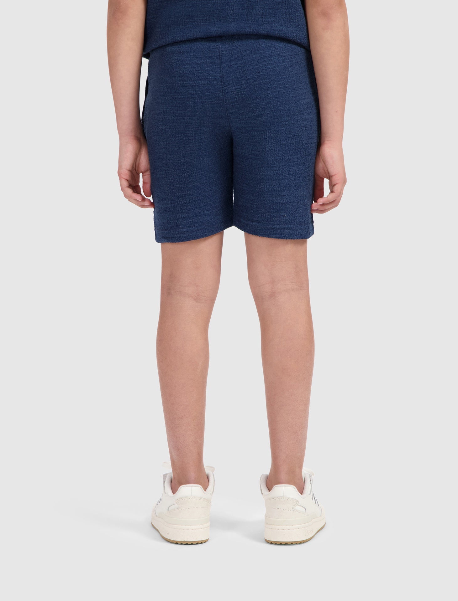 Ballin Junior Icon Bouclé Shorts donker blauw