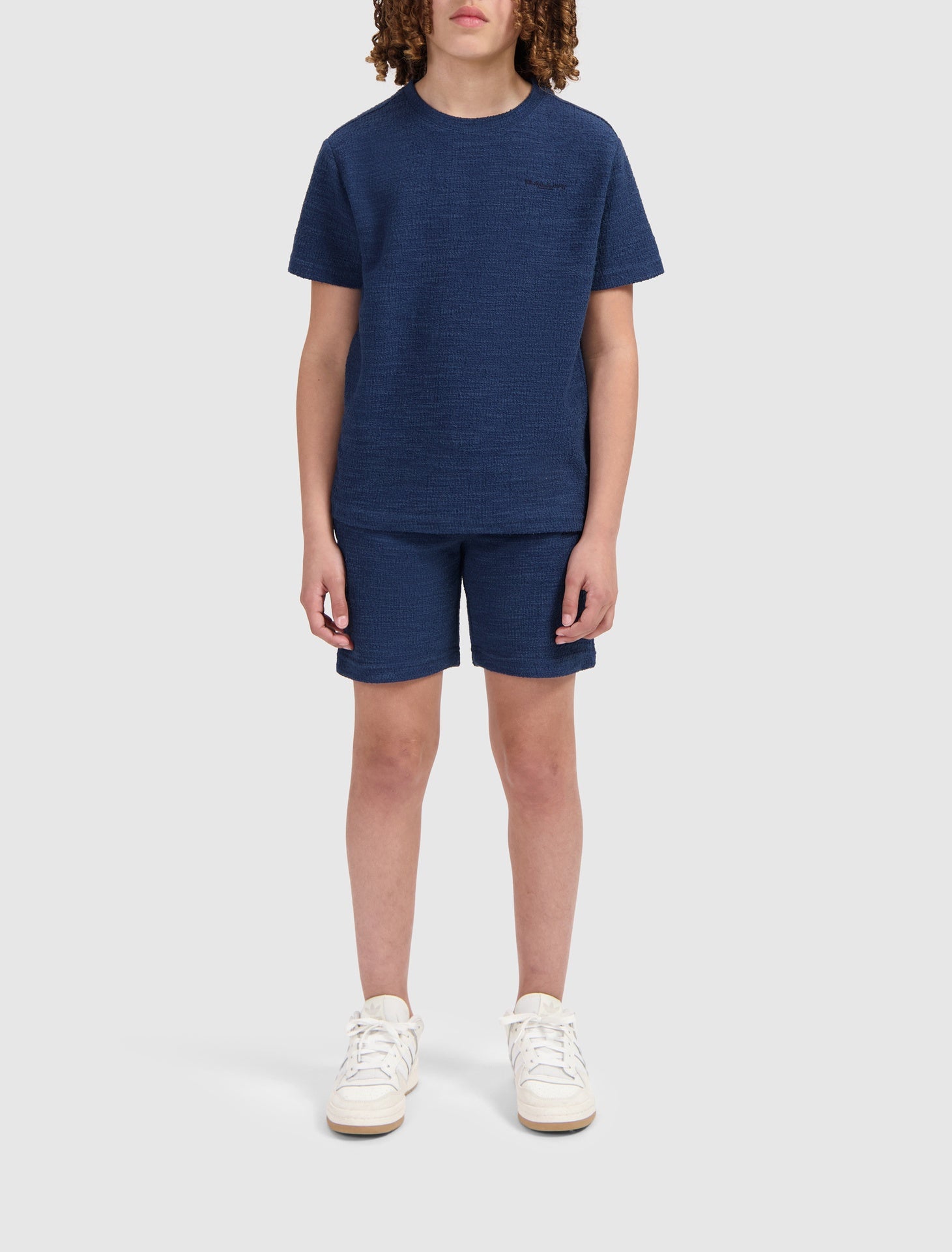 Ballin Junior Icon Bouclé Shorts donker blauw