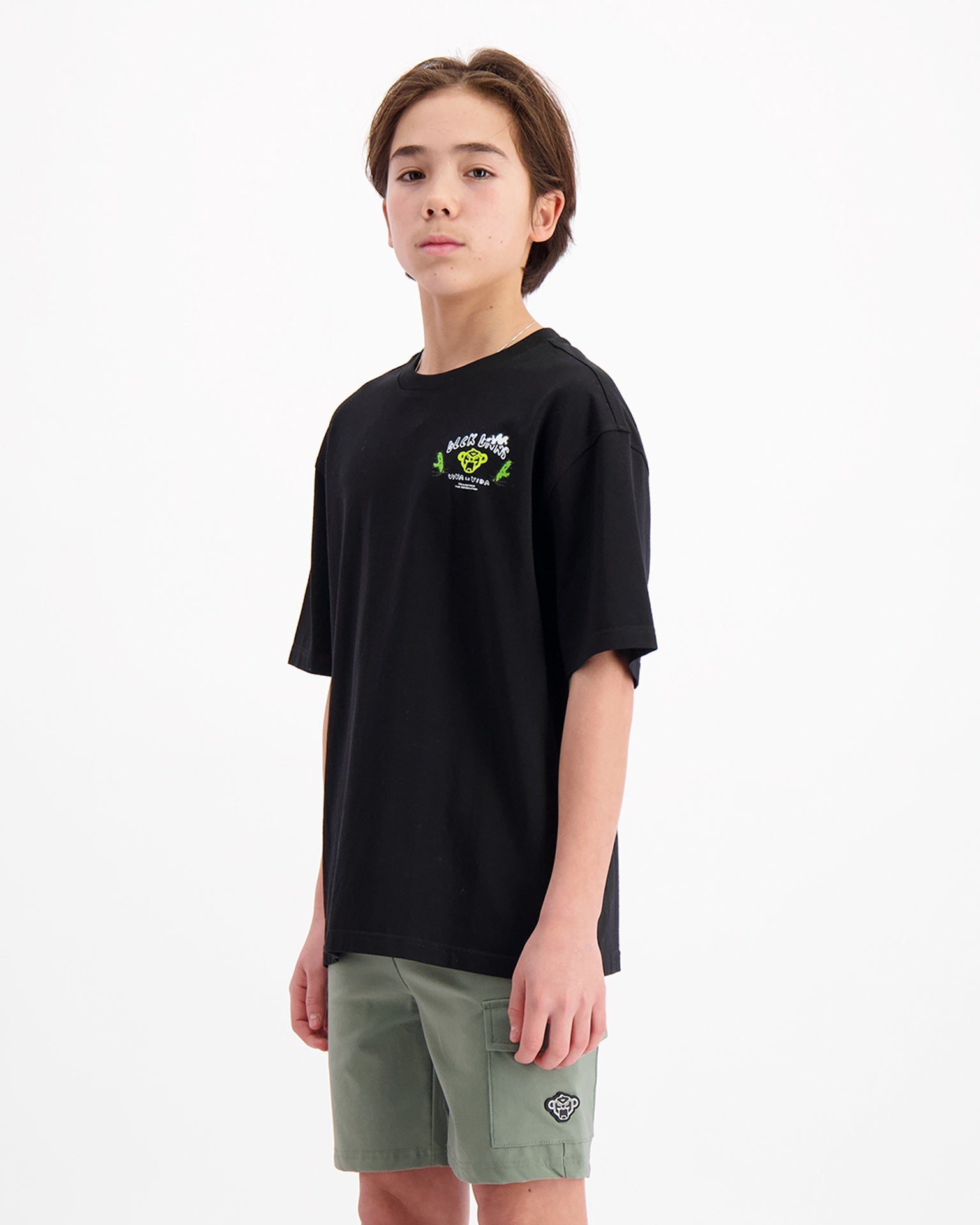 Black Bananas KIDS CRAYON T-SHIRT zwart