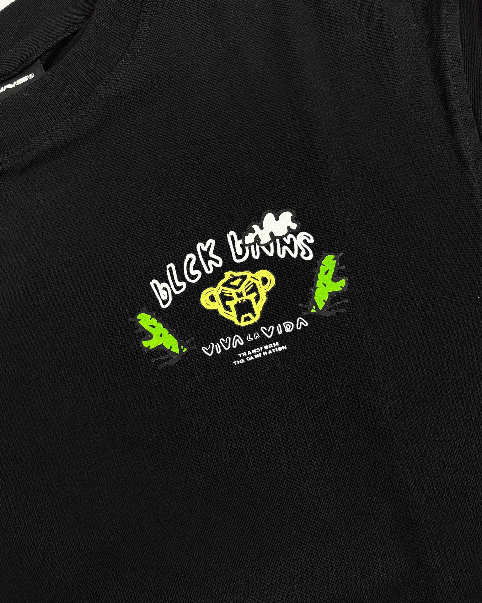 Black Bananas KIDS CRAYON T-SHIRT zwart
