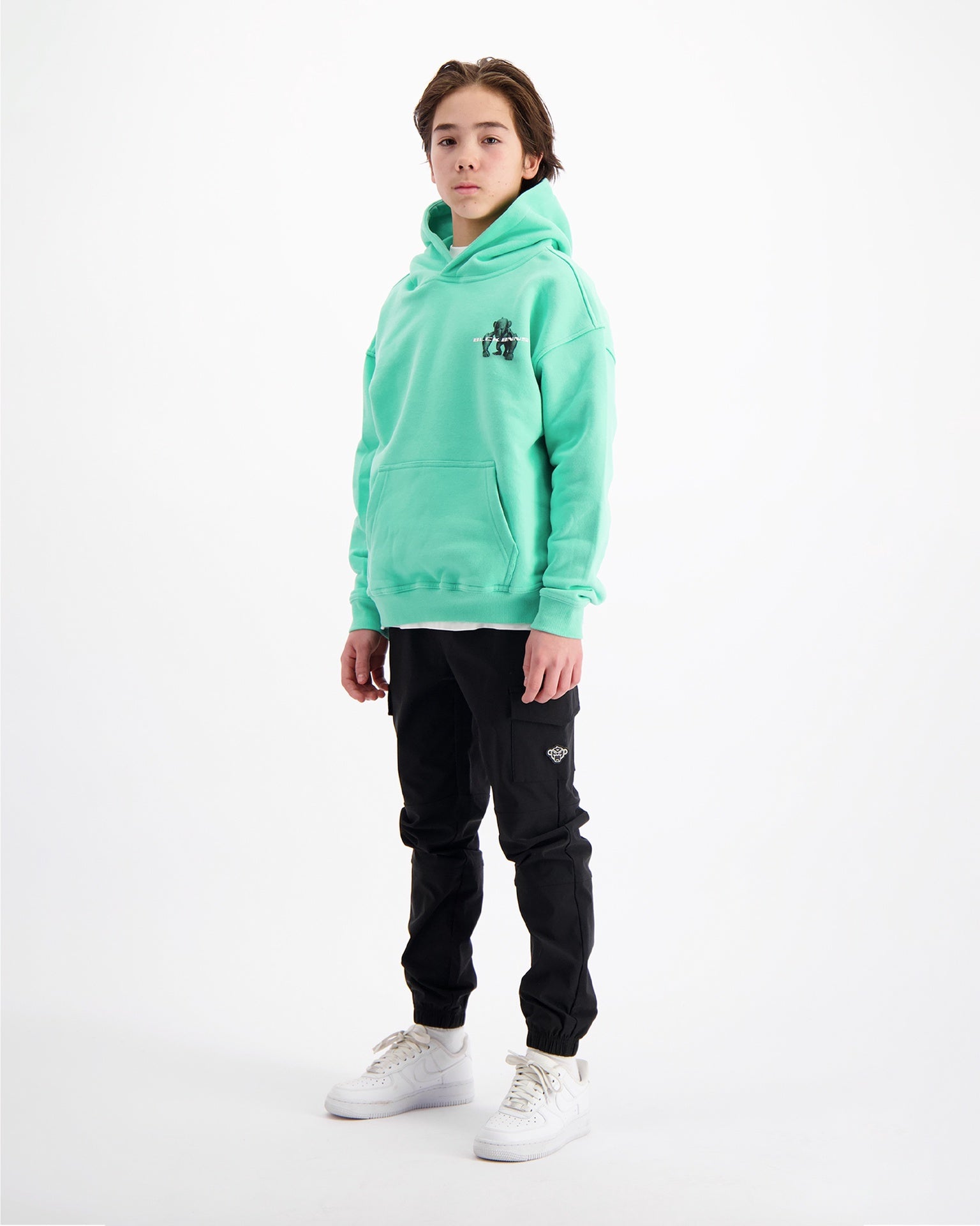 Black Bananas KIDS 3D CONVOY HOODY GROEN
