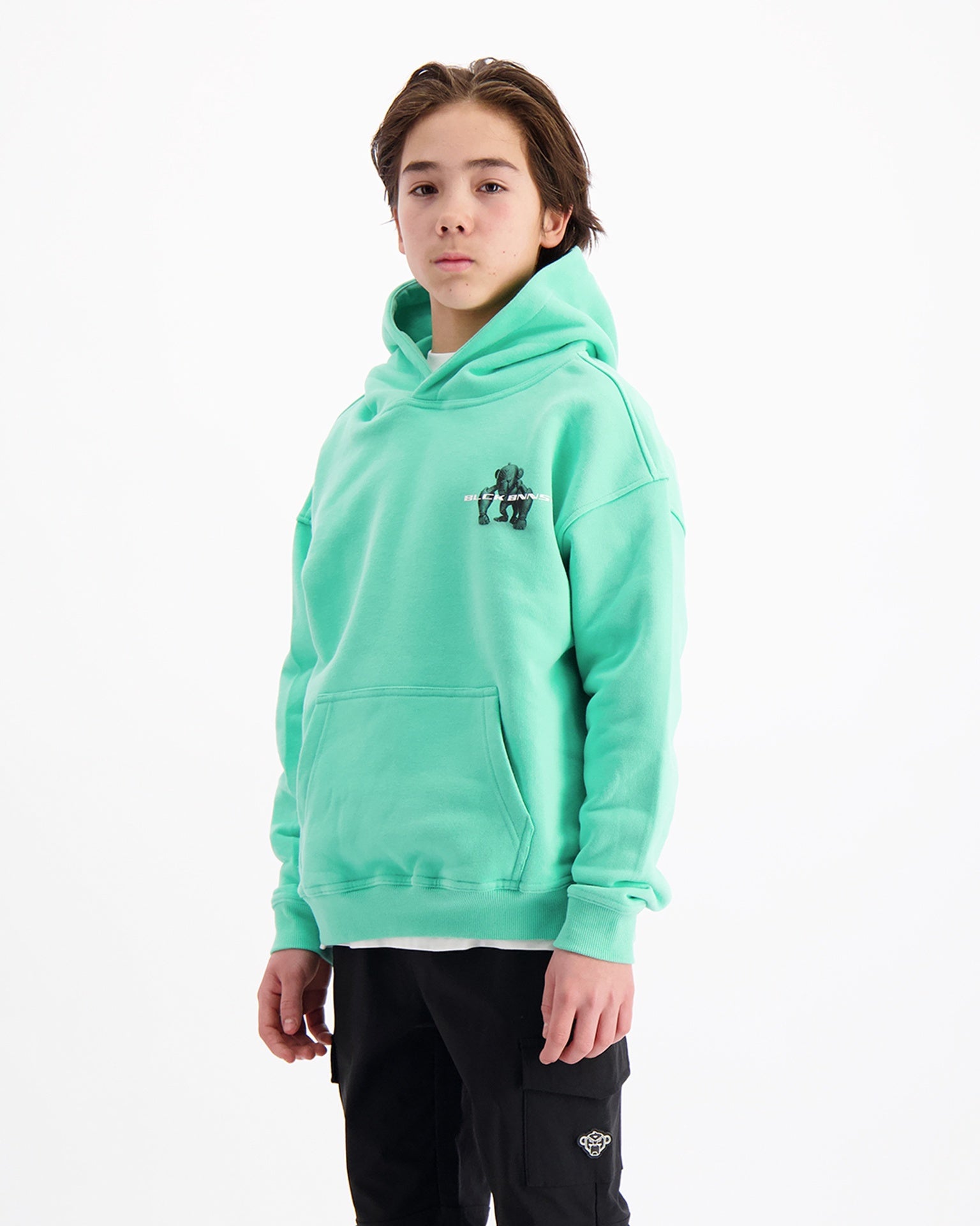 Black Bananas KIDS 3D CONVOY HOODY GROEN