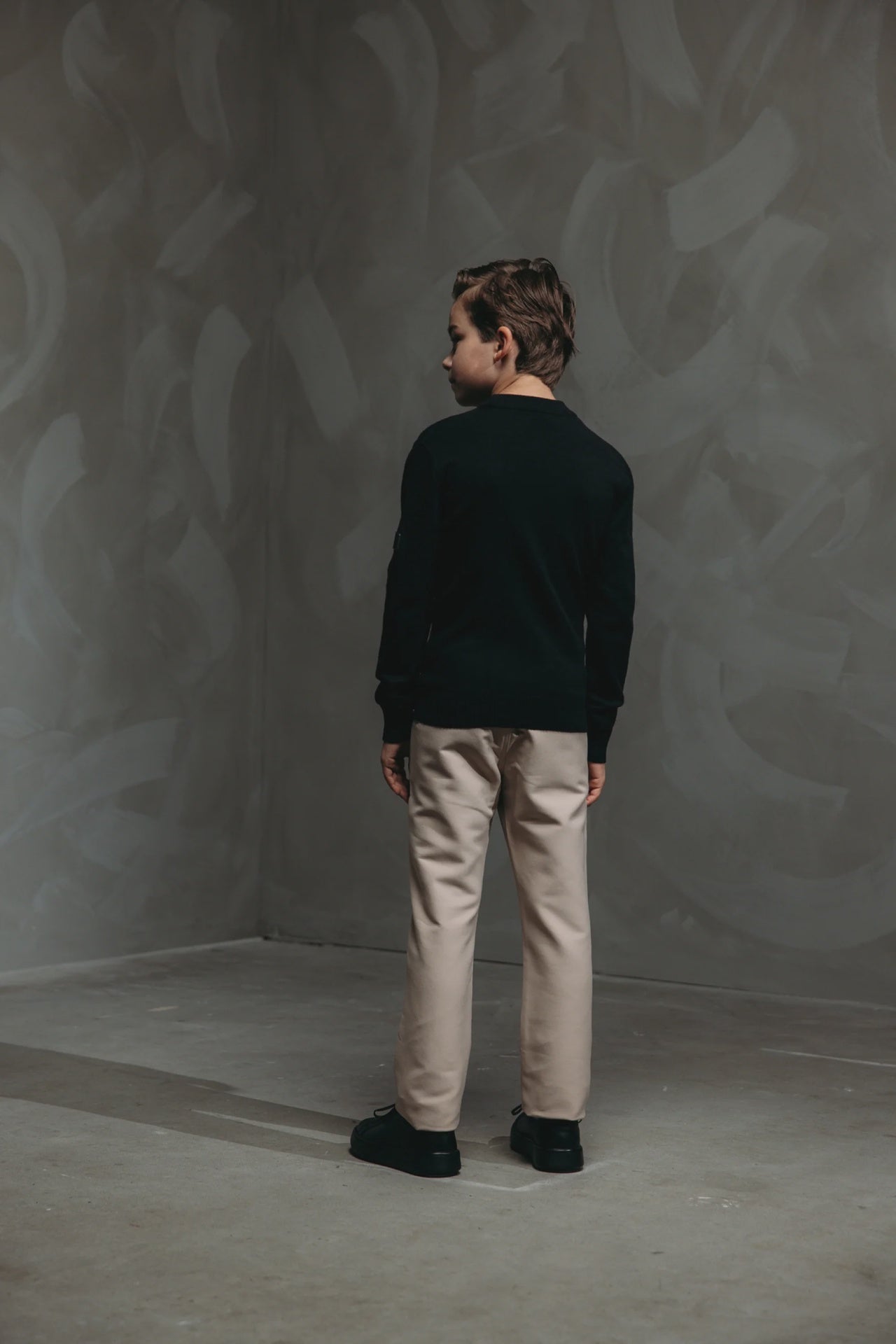 Malelions Junior Knitted Sweater zwart