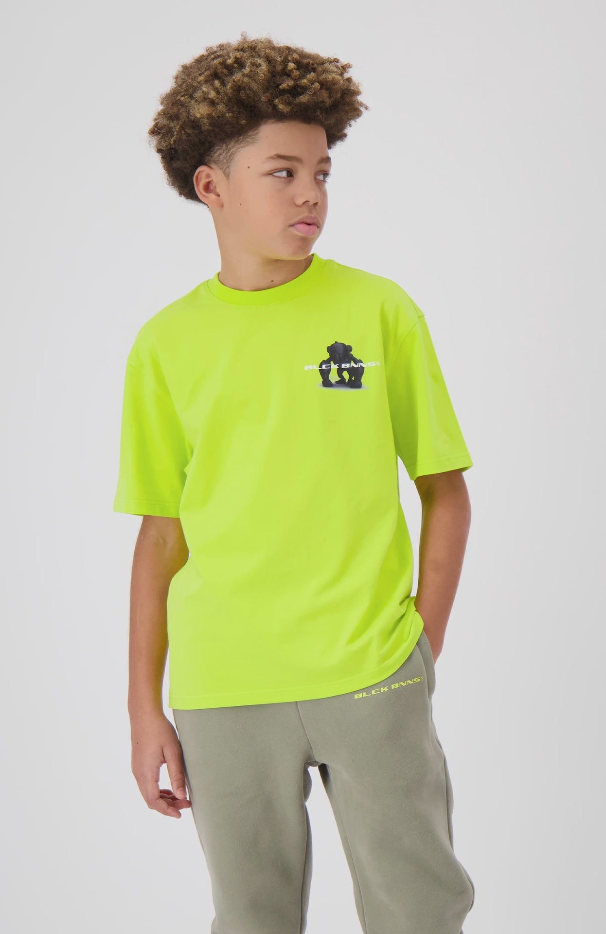 Black Bananas JR. 3D CONVOY T-SHIRT Neon Yellow