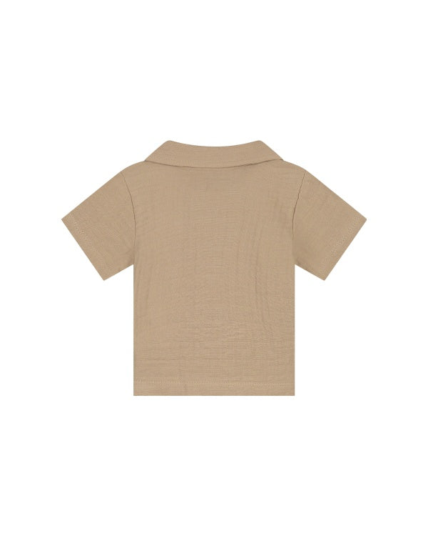 Malelions Baby Mousseline Polo | Taupe