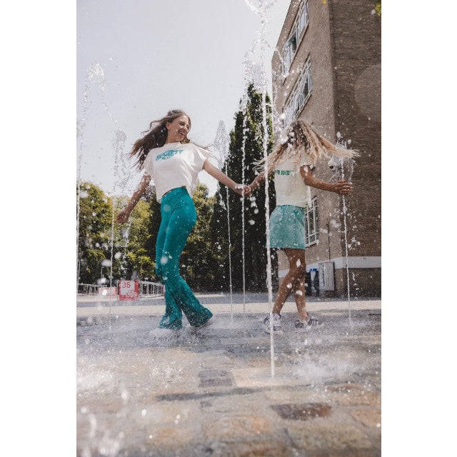 LOOXS 10sixteen Flared broekje Groen Azteken