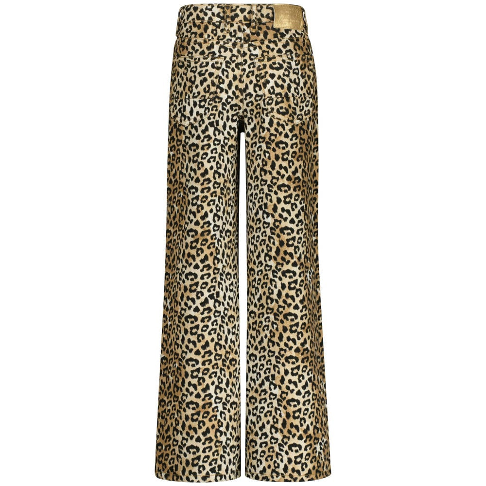Vingino wide leg jeans beige Panter