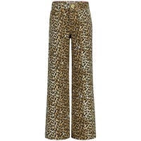 Vingino wide leg jeans beige Panter
