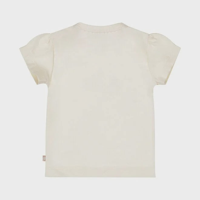 Dirkje meisjes T-shirt off white bijtjes