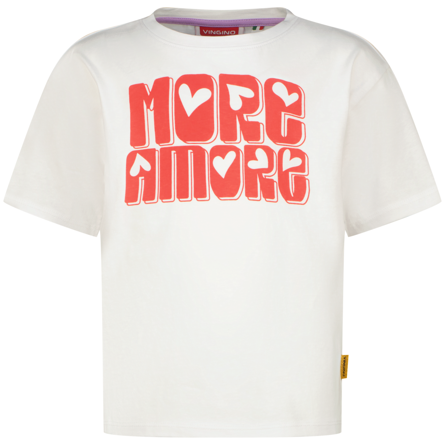 Vingino Hanou Meisjes T-shirt  Real White