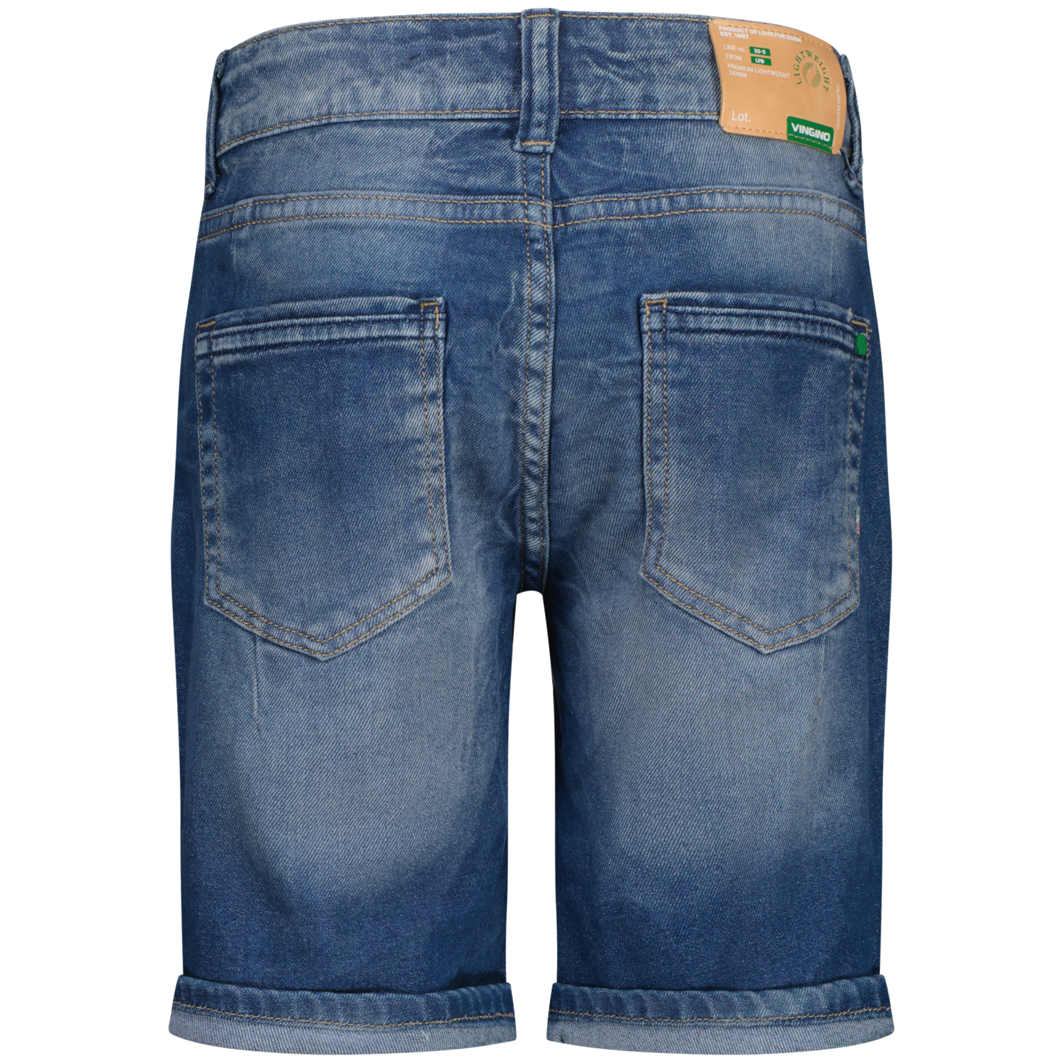 Vingino regular denim short donker blauw