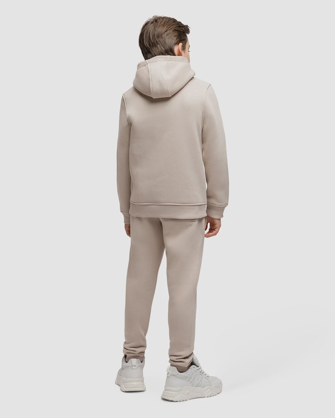 Malelions Junior Gestreepte Signature Joggingbroek | Taupe