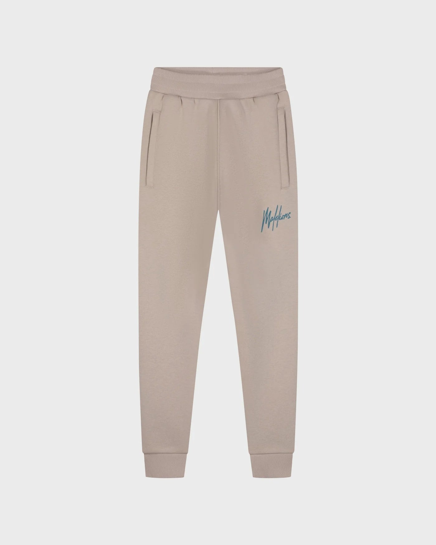Malelions Junior Gestreepte Signature Joggingbroek | Taupe