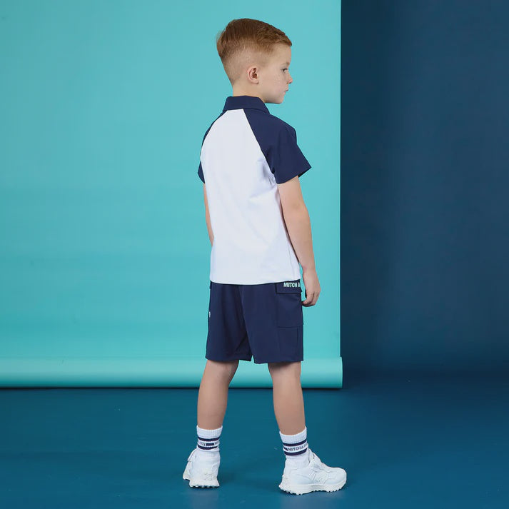 Mitch & Son White Harvey Polo Top