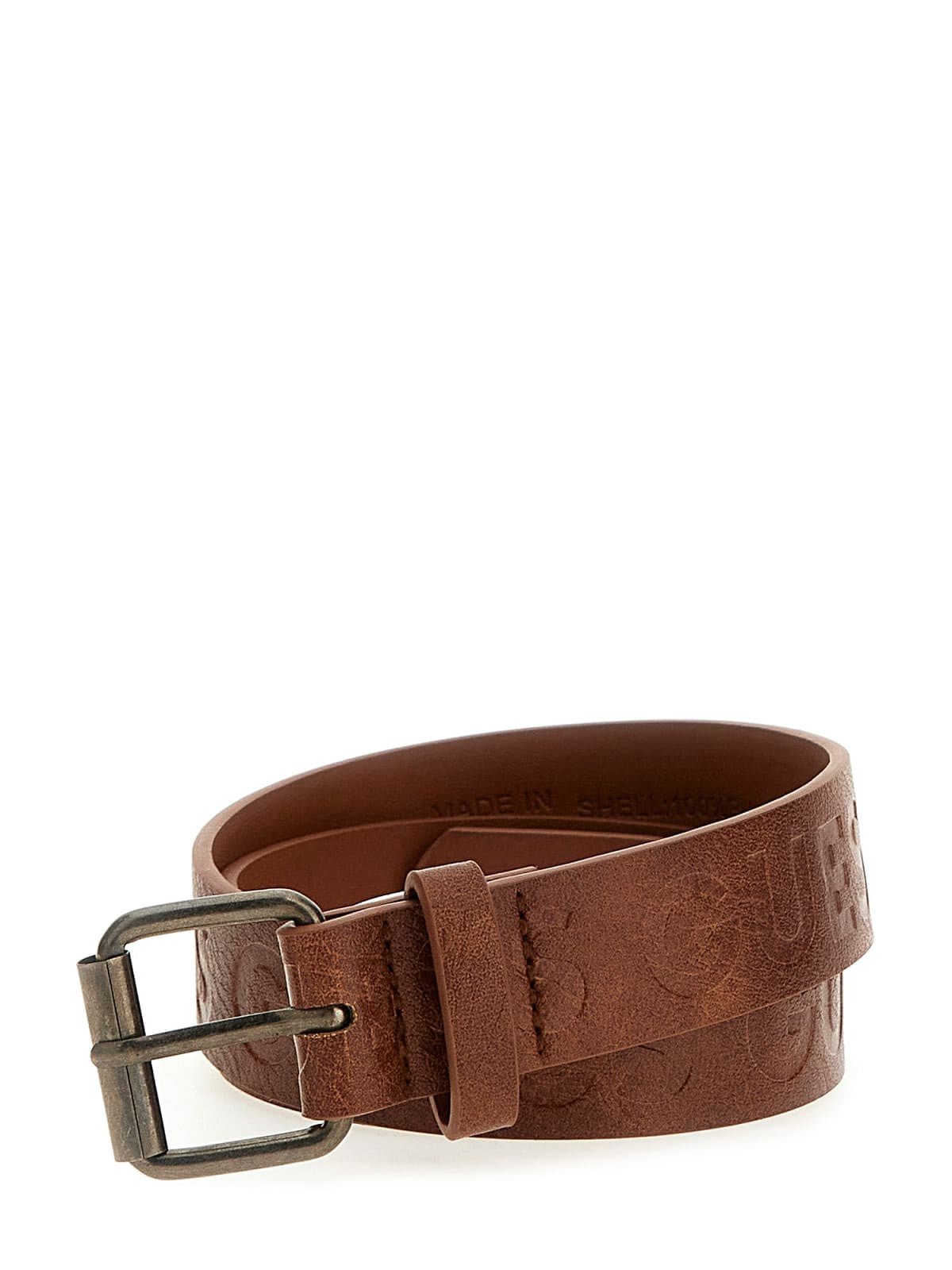 Guess riem donkerbruin