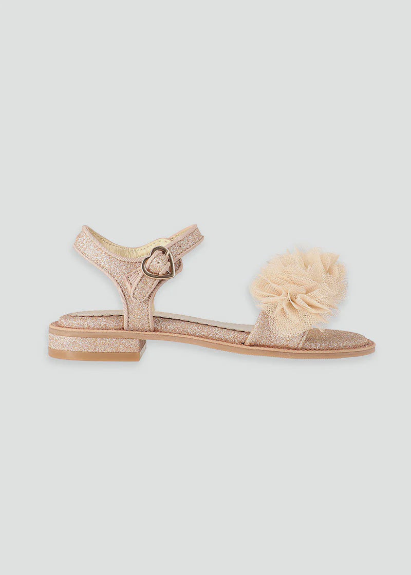 Angel’s Face Carmen Corsage Sandals Rose Gold