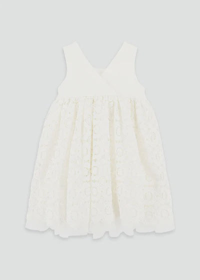 Angel's Face Corella Lace Dress Snowdrop